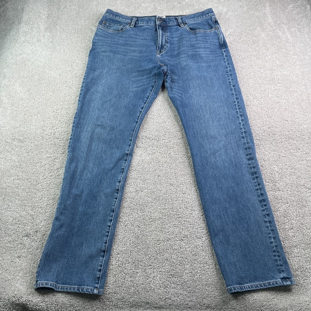 Flint and Tinder Jeans Mens 34x34 Blue Straight Fit Stretch Denim Classic Casual